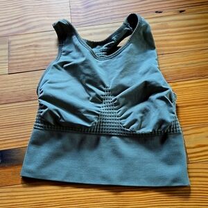 Sweaty Betty olive green medium sports bra